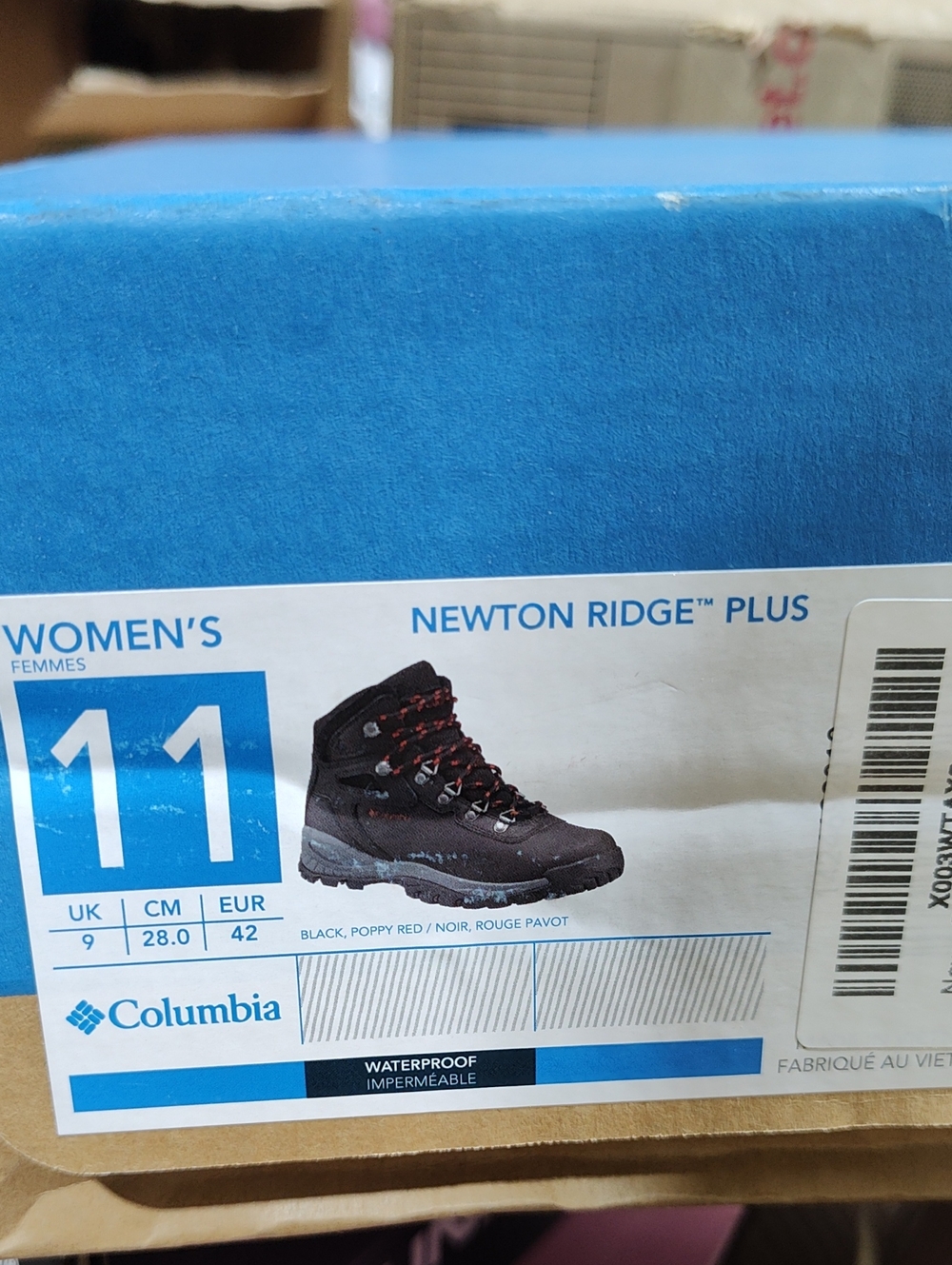 Columbia Newton Ridge Plus Women's Waterproof Boots - Black, Size:11 , Brand New